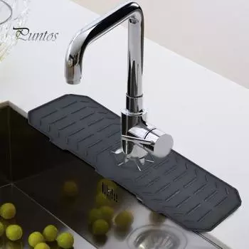 Брызговик для кухонной раковины, коврик для смесителя, мягкий, гибкий, простая установка, быстросохнущий коврик для столешницы, коврик для смесителя, поддон для сбора капель под раковину красный