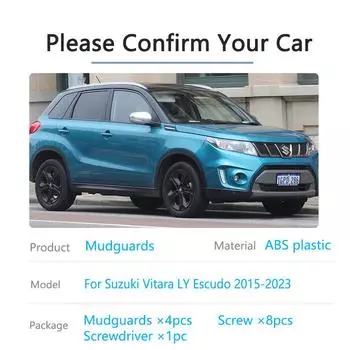 Брызговик для Suzuki Vitara LY Escudo 2015 ~ 2023, передние и задние брызговики, защита колес, обновленный автомобиль