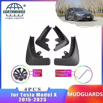 Брызговик для Tesla Model X 2015 ~ 2023 2015 2016 2017 2018 брызговик переднее заднее крыло расклешенный автомобильный Стайлинг