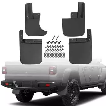 Брызговик переднего и заднего колеса автомобиля для Jeep Gladiator JT - защитный брызговик матовый черный