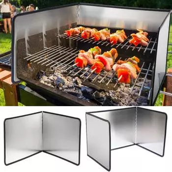 Брызговик Универсальный аксессуар для столовой Портативный 2-3-сторонний экран от брызг жира Долговечный Предотвращает разлив масла Длительное использование A