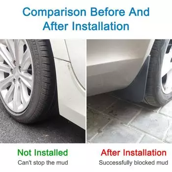 Брызговики автомобильные 4 шт брызговики для SKODA OCTAVIA A5 2005-2013 чёрный