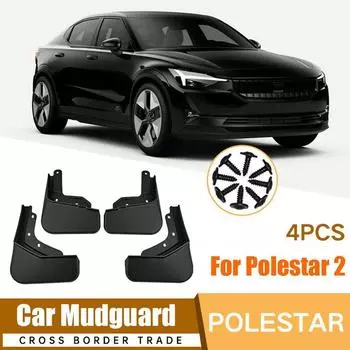 Брызговики Брызговики Брызговики Передние Задние Защитные Для Polestar 2 2024 2024 2024 Автомобильные Аксессуары M6L3 чёрный
