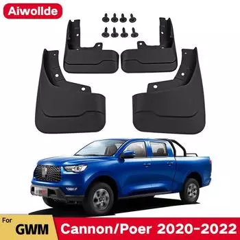 Брызговики для Great Wall Cannon GWM Poer Ute-2022, брызговики, переднее и заднее крыло, автомобильный стильный автомобиль Cannon Poer 1