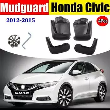 Брызговики для Honda Civiv 2012-2015 Брызговики Fender Mud Flap Guard Автомобильные аксессуары Auto Styline Передние Задние 4 шт.