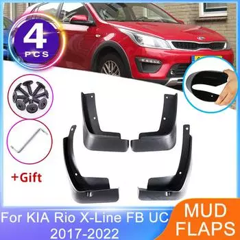 Брызговики для KIA Rio X-Line FB UC KX Cross 2017 2018 2022, передние и задние крылья, брызговики