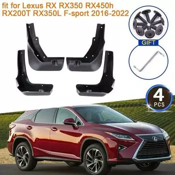 Брызговики для Lexus RX RX350 RX450h RX200T RX350L F-sport 2016 2017 2018 2022, автомобильные аксессуары 16-19