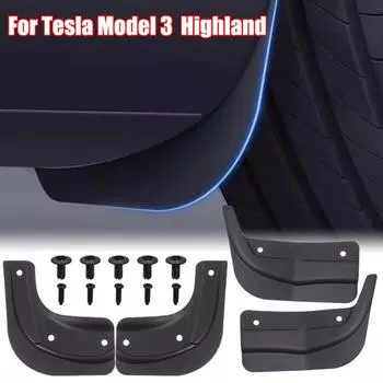 Брызговики для Tesla Model 3 Highland 2024 Официальные брызговики для передних и задних колес Аксессуары для Model3