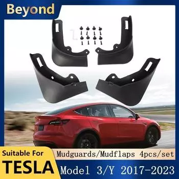 Брызговики для Tesla Model 3 Y 2017-2022 2023, невидимые грязевые крылья, модификация, внешние аксессуары для автомобиля, брызговики Model 3