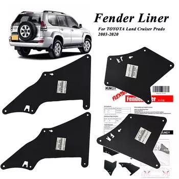 Брызговики для Toyota Land Cruiser Prado 03-20, брызговики, накладки на крылья, защитное уплотнение 5388635020 5373535150