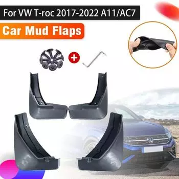 Брызговики для VW Volkswagen TRoc 2022, аксессуары T Roc T-Roc 2017 ~ 2022 A11 AC7, брызговик, переднее заднее крыло, автомобильные аксессуары