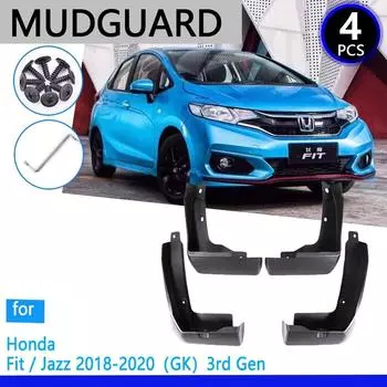 Брызговики подходят для Honda Fit Jazz GK 2018, автомобильные аксессуары, брызговик Fender, автозапасная часть With Side Skirts