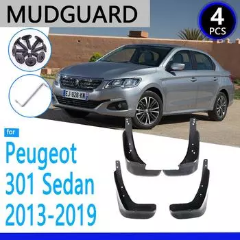 Брызговики подходят для Peugeot 301 2013 ~ 2014 2015 2016 2017 2018 автомобильные аксессуары брызговик Fender авто замена