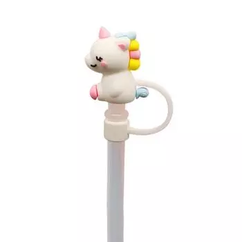 Брызгозащищенная соломенная крышка, пылезащитные заглушки, наконечники, заглушки, крышка соломенного топпера для стаканов Straw Cap белый