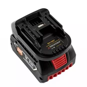 Bs18Mt USB-адаптер-адаптер для аккумулятора Bosch 18V Bat619G/620 для Makita 18V Bl