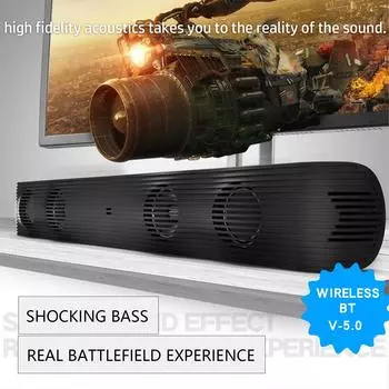 BS-21 BT Динамик Компьютер ТВ Аудио Музыка/Кино/Новости Выбор режима Поддержка TF-карты/U-диска 2000 мАч чёрный