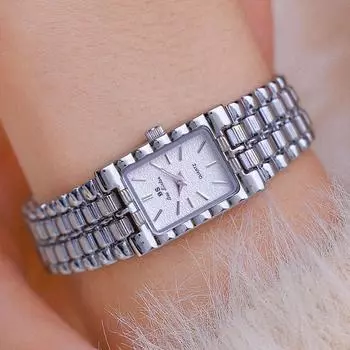 BS Bee Sister Новые модные часы для женщин Элитный бренд золотистого цвета Женские часы из нержавеющей стали