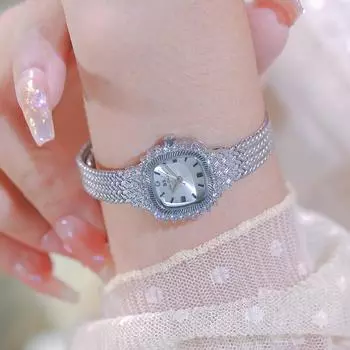 Bs Bee Sister Винтажные бриллиантовые часы для женщин Известный люксовый бренд Водонепроницаемые элегантные женские наручные часы с маленьким циферблатом Подарок на день рождения