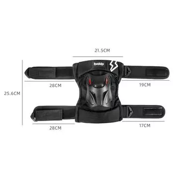 BSDDP Мотоциклетные наколенники, комплект из 4 предметов, защита локтей и коленей, светоотражающие глаза, удобная дышащая защита локтей мотоцикла