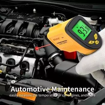 BSIDE H1 инфракрасный термометр с подсветкой, большой экран, высокоточное лазерное позиционирование, бесконтактный термометр на 550 градусов, 1 шт. жёлтый