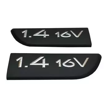 BSP564 черный 1,4 16 В значок эмблема 8200209128 левый и правый для Renault Megane MK2 Scenic MK2