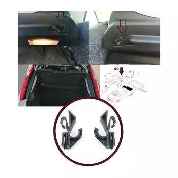 BSP979 Задняя вешалка для багажа, полка багажника, зажимные зажимы 71719952 для Fiat Doblo Fiorino Punto Stilo Nemo Bipper Ypsilon