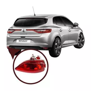 BSP990-1 Объектив задней противотуманной фары 265852501R слева для Renault Megane MK4 HB