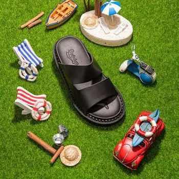 BSQT by Clash BSQT 2256 Шлепанцы Cassage из веганской кожи, 4 см, черные-B2256 230