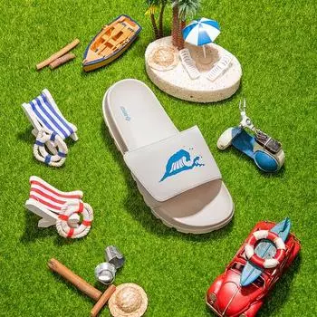 BSQT by Clash BSQT S221 Шлепанцы на липучке Pacific Whale Sky Cream-BS221W 250