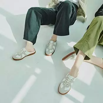 BSQT by Clash BSQT S412 Bamberg Кроссовки-мулы немецкой армии винтажные белые-S412 260