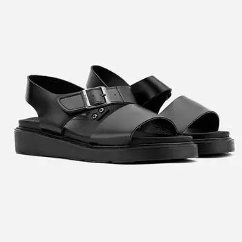 [BSQTBYCLASSY] BSQT 231 Chesky Strap Height-High кожаные сандалии Aqua Black, 231, 7000011025, популярная корейская обувь 230