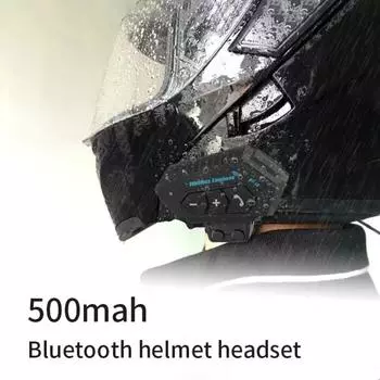 BT12 Moto Helmet Headset Bluetooth Wireless Noise Cancel Hands Free BT V4.2 Наушники Handsfree с микрофоном для мотоцикла
