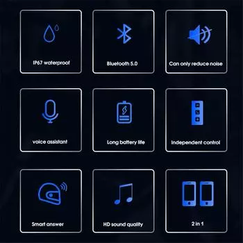 BT18 Рулетка Колесо Вращение Управление Мотоциклетный Шлем Гарнитура Bluetooth 5.3 Беспроводные Наушники Наушники IP67 Водонепроницаемость