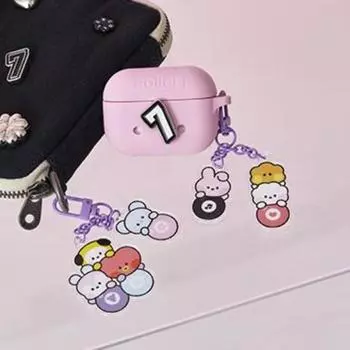BT21 Акриловый брелок для ключей Minini Lucky Gatcha A ver.