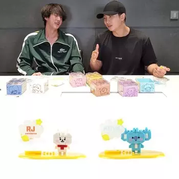 BT21 Baby Nano Block Lego Figure BTS Vlive Item Официальные товары BTS от Bighit синий
