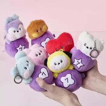 Брелок для ключей с куклой Lucky Gatcha BT21 minini CHIMMY