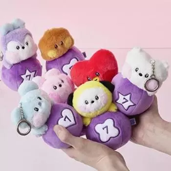 BT21 Брелок в виде плюшевой куклы Minini Lucky Gacha (7 вариантов) SHOOKY