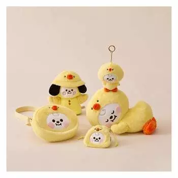 BT21 CHIMMY BABY FLUFFY Лежащая кукла/ Брелок для ключей/ Костюмированный шкаф, набор из панамы/ Мини-сумка-мешок с подвесками/ Сумка-чехол для куклы-лица (5 вариантов) Bucket Hat Set