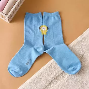 BT21 CHIMMY Базовые повседневные носки жаккард 1P