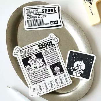 Наклейка BT21 CITY EDITION - Сеул