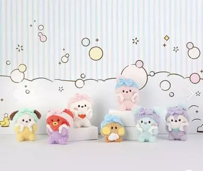 BT21 - КУКЛЫ-БРЕЛКИ ДЛЯ КУПАНИЯ, Подлинные официальные товары, 75 X 45 X 90(мм), KPOP, KBeauty, бесплатные образцы MANG