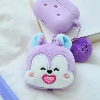 BT21 MANG BASIC кукольное лицо брелок в форме сердца