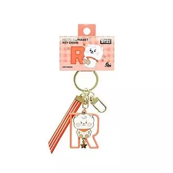 BT21 Металлический алфавитный брелок для ключей Line Friends BTS Bangtan Boys BABY Baby Baby Baby [Официальный] Цепь/брелок (RJ)