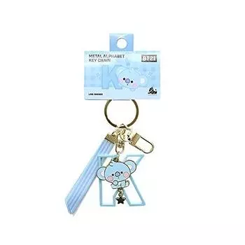 BT21 Металлический алфавитный брелок для ключей Line Friends BTS Bangtan Boys BABY Baby Baby Baby [Официальный] Цепь/брелок (KOYA)