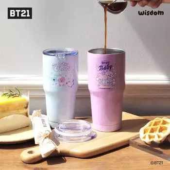 BT21 minini нержавеющая термокружка Ver.2 изоляция охлаждение транспортное средство кемпинг 580 мл