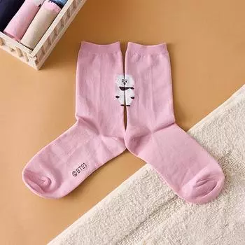 BT21 RJ Базовые повседневные носки жаккард