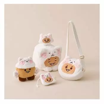 BT21 SHOOKY BABY FLUFFY Лежащая кукла/ Брелок для ключей/ Костюмированный шкаф, набор из панамы/ Мини-сумка-мешок с подвесками/ Сумка-чехол для куклы-лица (5 вариантов) Bucket Hat Set
