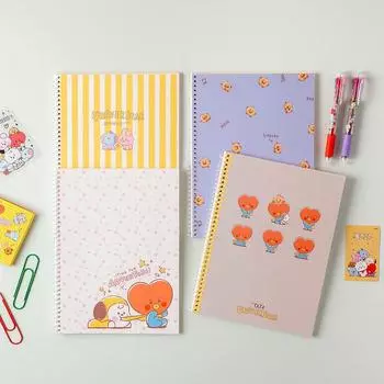 BT21 Spring Note / Милый учебный блокнот 2 YELLOW 1EA