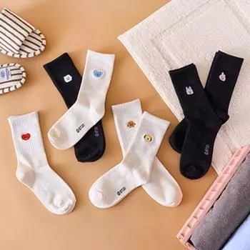 BT21 Вышитые носки повседневная базовая серия CHIMMY