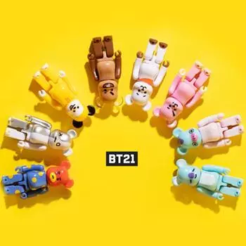 BT21 x BE@RBRICK Фигурка медведя, случайный набор из 10 штук (включая 2 специальных выпуска) SET